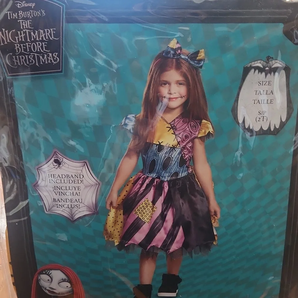 New Disney Sally Patchwork Dress Costume, Size 2T